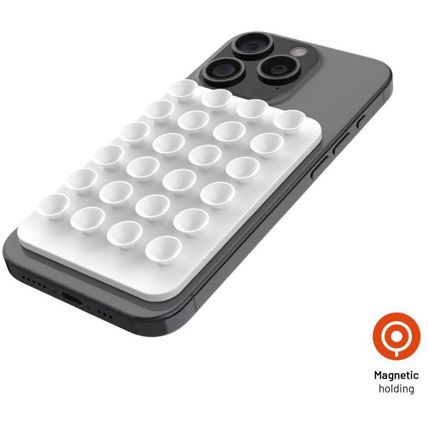 FIXED MagMate Tapadókorongos tartó, MagSafe-kompatibilis, fehér (FIXMM-WH)