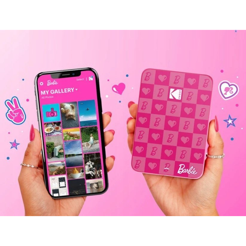 KODAK STEP SMILE Barbie Bluetooth tlačiareň na okamžité fotografie ZINK