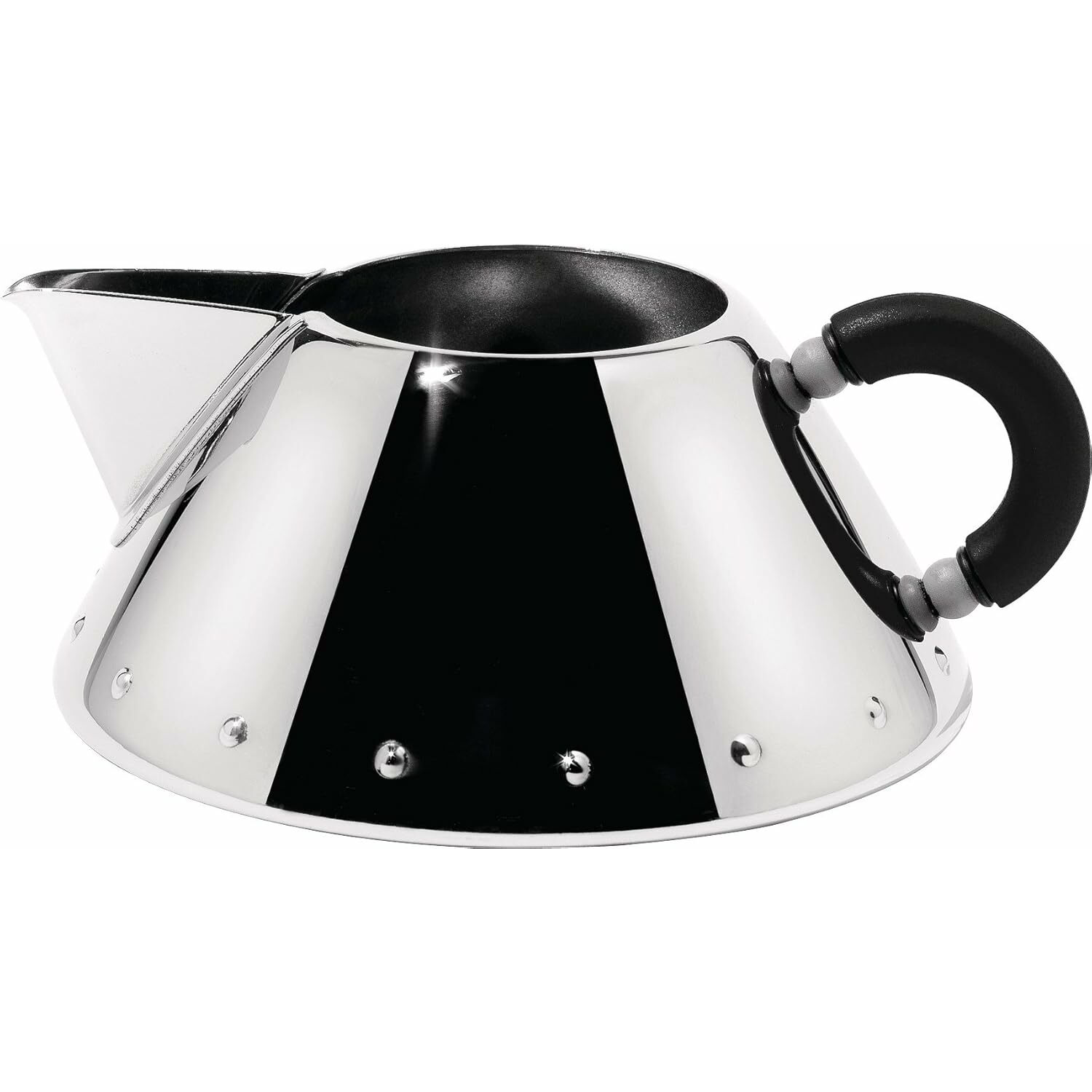 Alessi 9096 B Rozsdamentes acél Tejes Kancsó 0,2L - Fekete (9096 B)