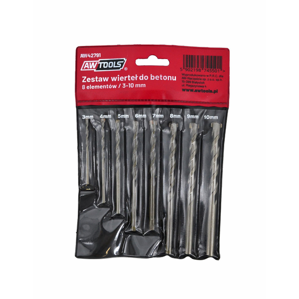 SADA PŘÍSLUŠENSTVÍ PRO BETON KAMENY 3-10mm 8ks AW