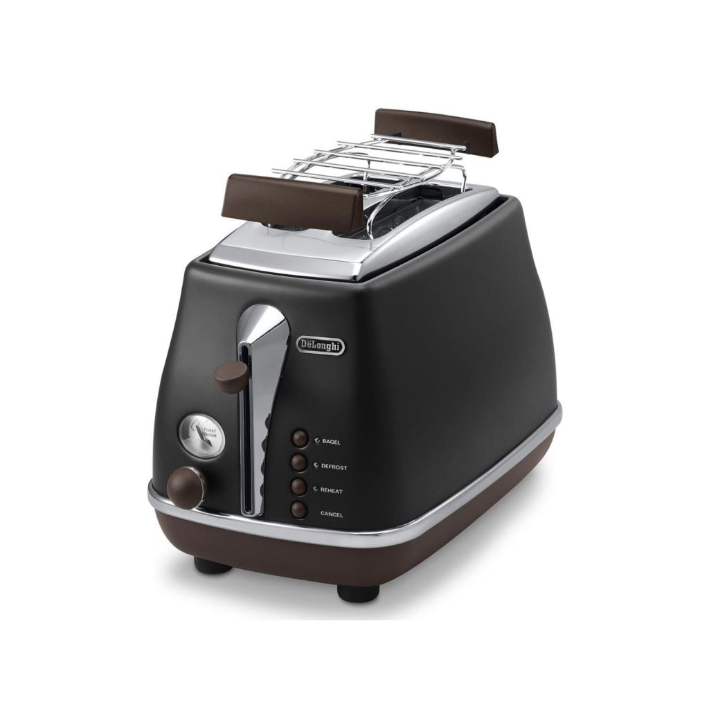 DeLonghi Icona Vintage CTOV2103.BK kenyérpirító fekete (CTOV2103.BK)