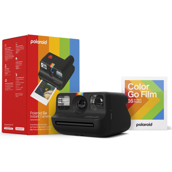 Polaroid Go Gen 2 Everything Box Instant fényképezőgép + 16 db Polaroid Go Film - Fekete