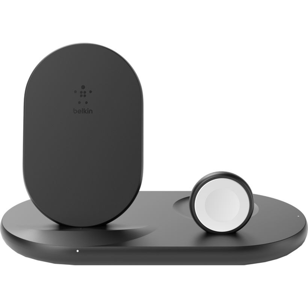 Belkin Boost Charge Слушалки, Смартфон, Смарт ръчен часовник Черен USB Безжично зареждане Бързо зареждане На закрито