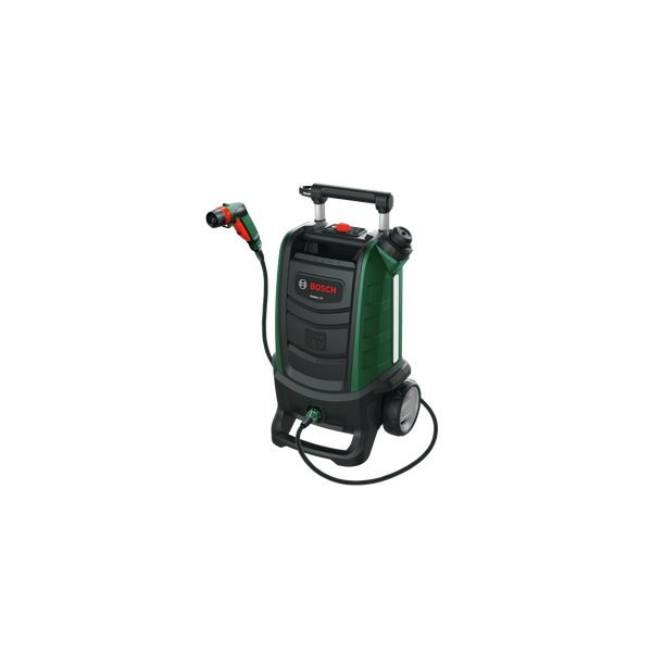 Акумулаторна водоструйка Bosch 06008B6102, 18 V, 20 бара максимално налягане, 15 л резервоар, 4 м маркуч, Воден филтър, Пистолет за боядисване, SmartBrush, Без батерия/зарядно устройство