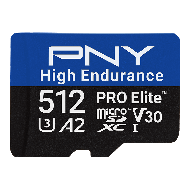 PNY 512GB Pro Elite High Endurance MicroSDXC CL10 U3 Memóriakártya (P-SDU512V32100PHE-GE)
