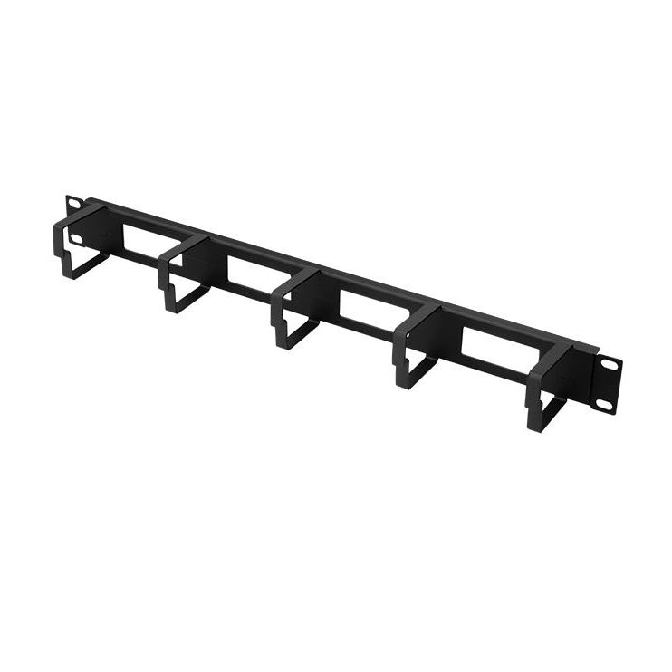 Stalflex rack szekrény kábelrendező 1U 19" 64mm fekete (CO19-1U-TB-B) (CO19-1U-TB-B)