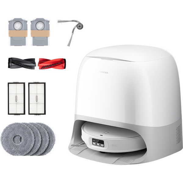 Roborock Qrevo Curv 2 ProX бял робот прахосмукачка с докинг станция