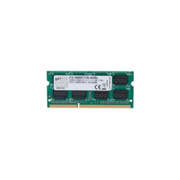 Operační paměť DDR3 G.Skill SODIMM, DDR3L, 4 GB, 1600 MHz, CL11