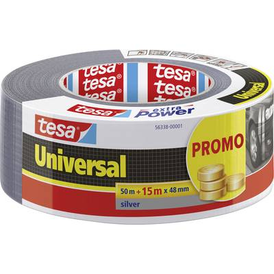 Tesa UNIVERSAL (56338-00001-01) Szövet ragasztószalag Ezüst (H x Sz) 65 m x 48 mm 1 db (56338-00001-01)
