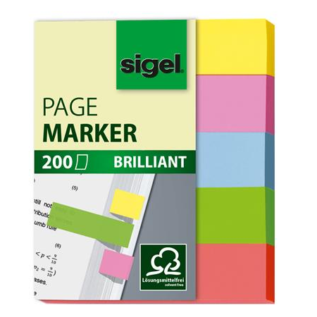 Sigel Brilliant Mini 12x50 mm Jelölőcímke 5x40 lap - Vegyes szín