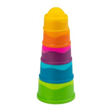 Fatbrain Fat Brain Toys: Puha toronyépítő bébijáték (F293ML) (F293ML)