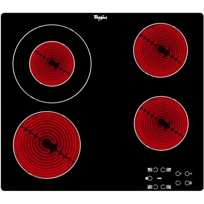 Whirlpool AKT 8130 NE főzőlap Fekete, Vörös Beépített Kerámia 4 zóna (AKT8130NE)