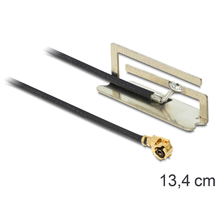 Delock WLAN antenna MHF/U.FL 802.11 a/b/g/n -4 dBi kompatibilis, 134 mm, belső PIFA (86214) (86214)