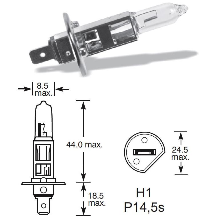 Lucas H1 55W P14,5s (LL448)