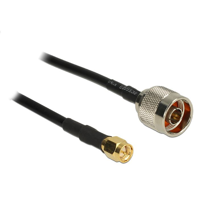 Delock N dugó > SMA dugó CFD200 antenna kábel 15 m (89516) (DE89516)