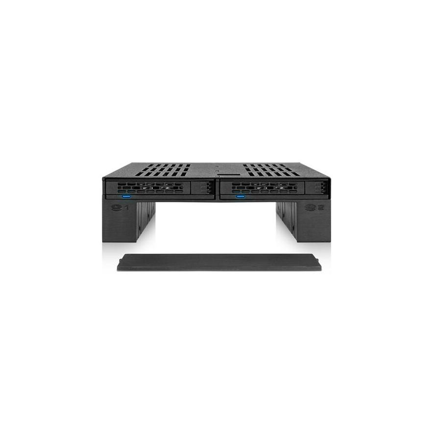 Icy Dock ExpressCage MB322SP-B 2x2.5" - 5.25" HDD beépítő keret (MB322SP-B)
