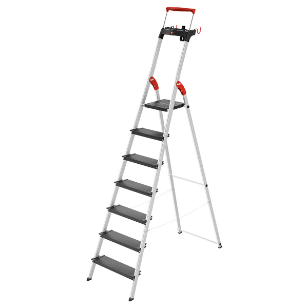 Hailo L100 TopLine 7 lépcsőfokos alumínium állólétra
