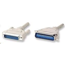 OEM Parallel DB25 -> Parallel IEEE-1284 M/M adatkábel 1.8m (printer kábel) szürke