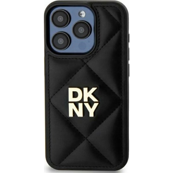 OVITEK DKNY PREŠIT STACK LOGO OVITEK ZA IPHONE 15 ČRN