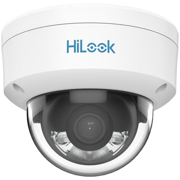 HiLook IPC-D149HA(2.8mm) /Kültéri/4MP/2,8mm/Láthatófény 30m/WDR/IK08/MD 2.0/ColorVu PoE IP dóm kamera (IPC-D149HA(2.8MM)(HILOOKSTD))