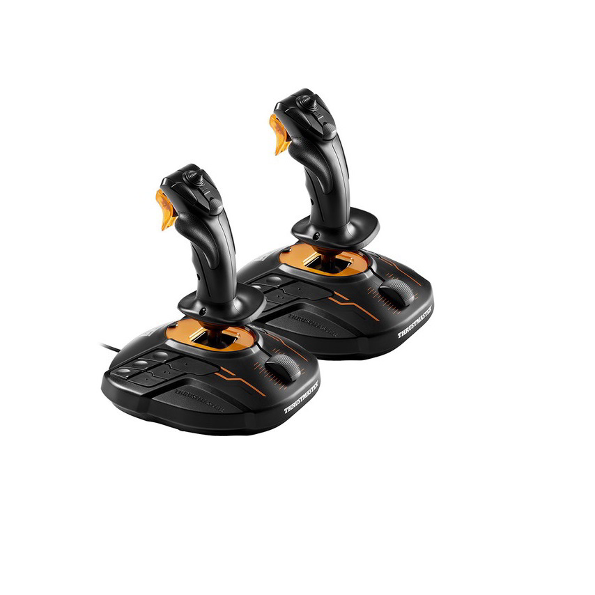 Thrustmaster T.16000M Space Sim Duo Stick Repülésszimulátor joystick PC Fekete, Narancs (2960815)