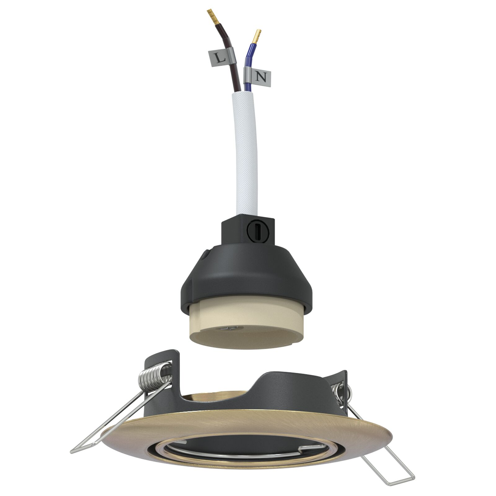 Lámpák 6-os szett Sárgaréz Fém 9 cm Beépített lámpák Kerek (4108173)