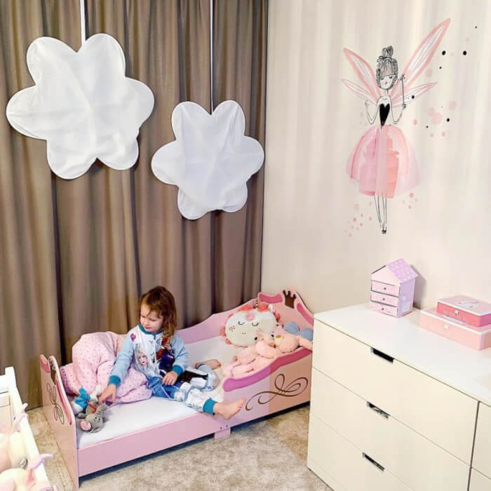 Gyerekszoba falmatrica - Elbűvölő tündér hercegnőknek N.1 - 95x66cm (3660f)