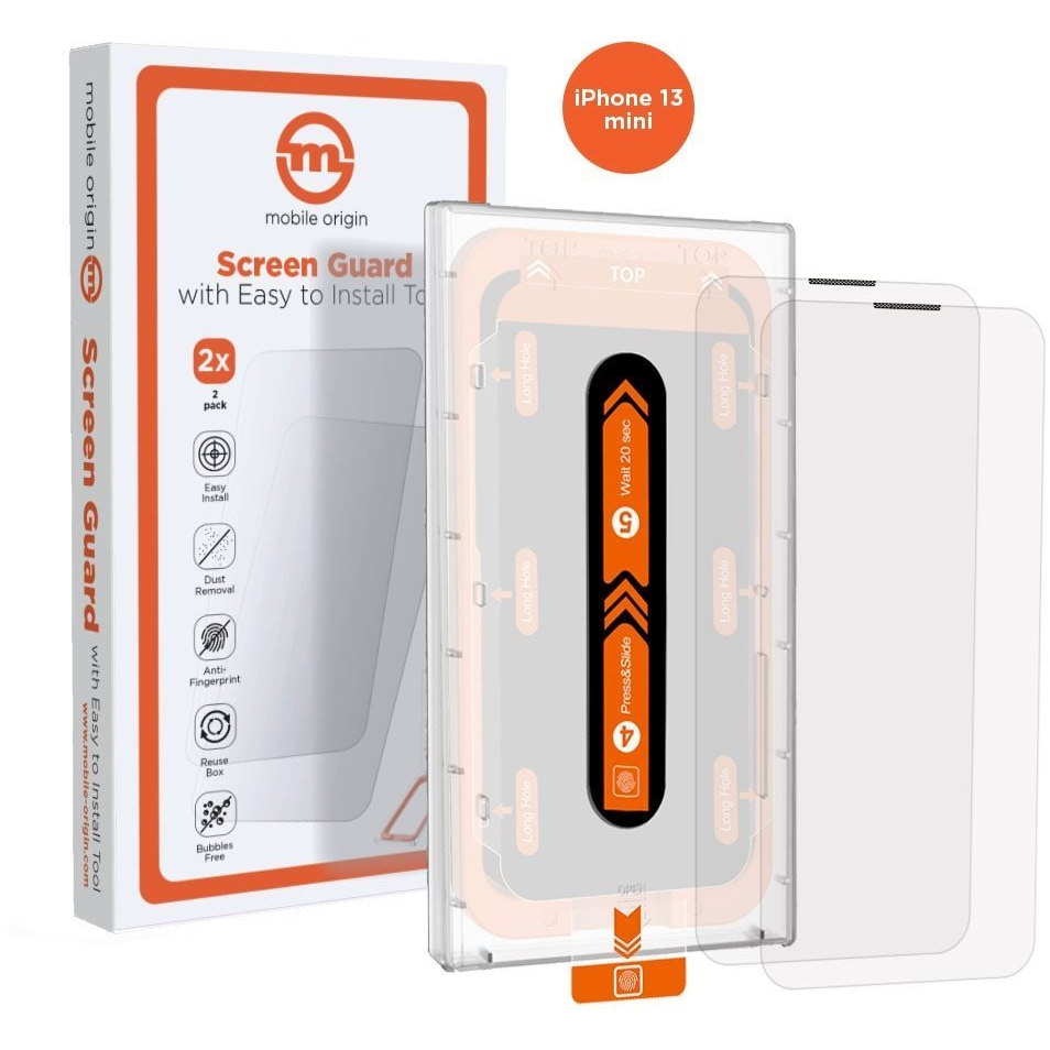 Mobile Origin Screen Guard iPhone 13 mini üvegfólia - 2db + applikátor (SGA-i13m-2pk)