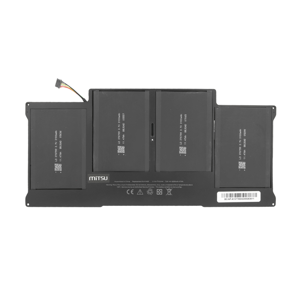 MITSU MacBook Air Notebook akkumulátor 38Wh