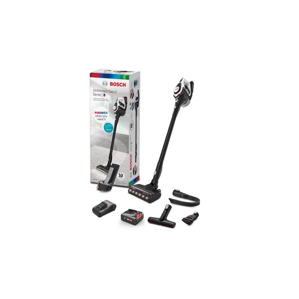 Bosch Serie 8 BSS8224 aspirator de mână Alb Fără sac