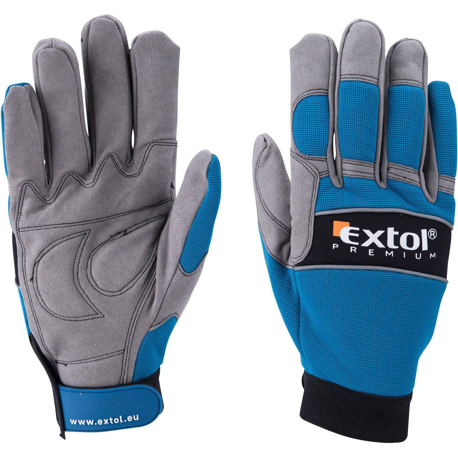 EXTOL PREMIUM párnázott munkavédelmi kesztyű 12-es méret (8856604)