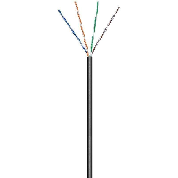 Techly ITP7-UTP-0100LO cabluri de rețea Negru 100 m Cat5e U/UTP (UTP)