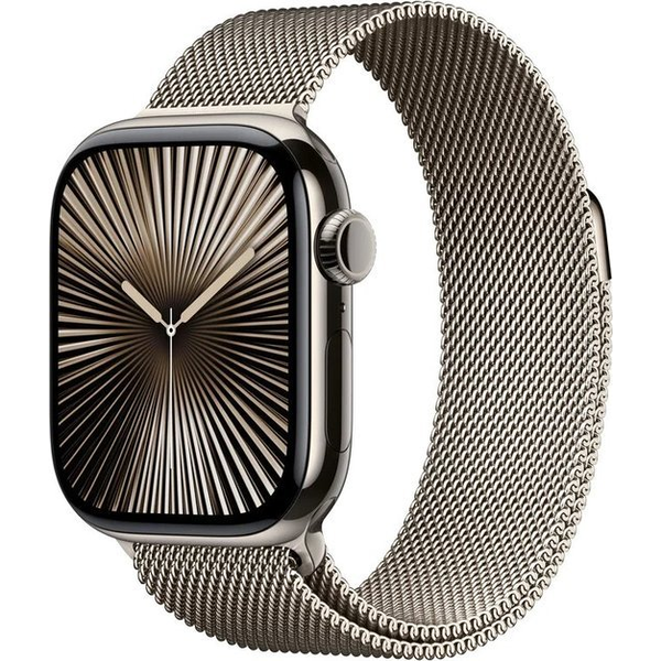 Apple Watch Series 10 GPS + Cellular 46 mm естествен титан