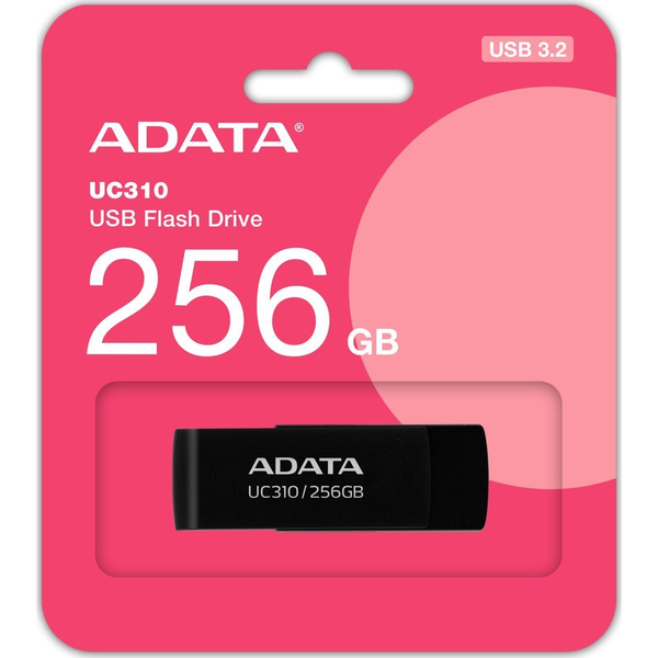 ADATA UC310 USB-nøgle 256 GB USB Type-A 3.2 Gen 1 (3.1 Gen 1) Sort