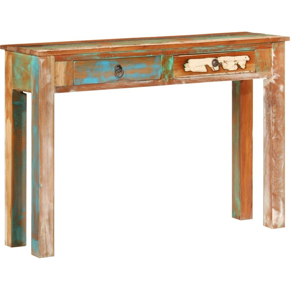 tömör újrahasznosított fa tálalóasztal 110 x 30 x 75 cm (352781)