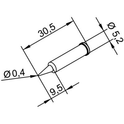 Hrot pre vyhrievacie spájkovačky Ersa 102 CD LF04