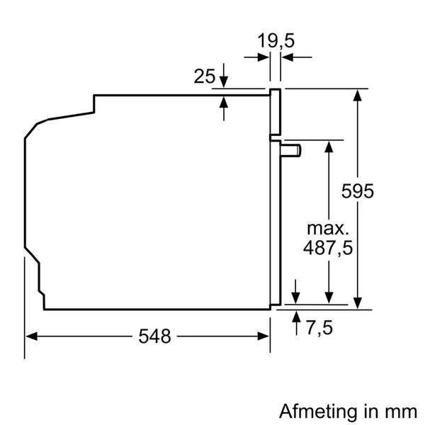 Bosch Serie 6 HBG536EB4 sütő 71 L 3400 W Fekete