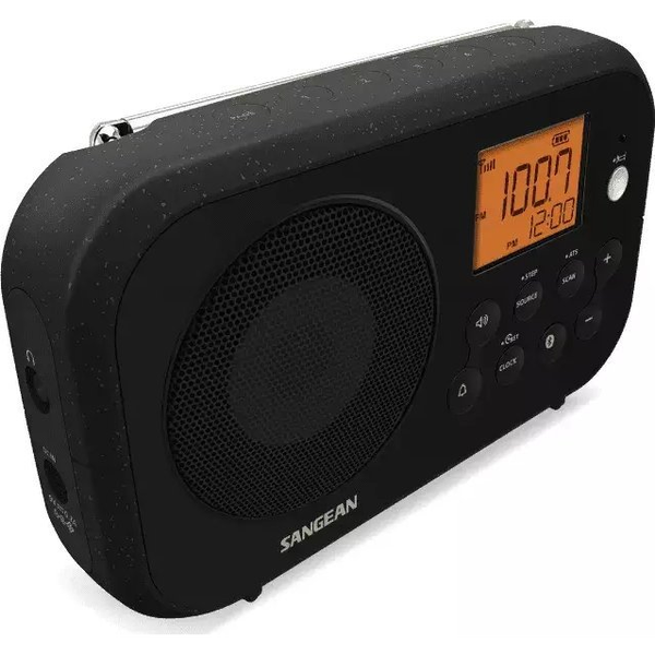 Sangean PR-D12BT Traveller 120 Bluetooth FM/AM fekete hordozható rádió