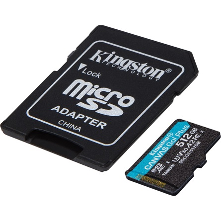 Kingston Canvas Go+ micro SD 170/90 MB/s 512 GB