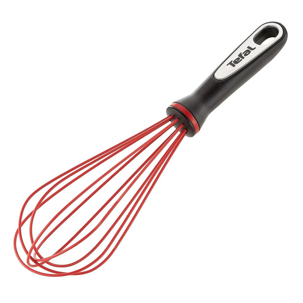 Tefal K20717 телена бъркалка Въздушна тел за разбиване на яйца Силикон, Неръждаема стомана Черен, Червен, Неръждаема стомана