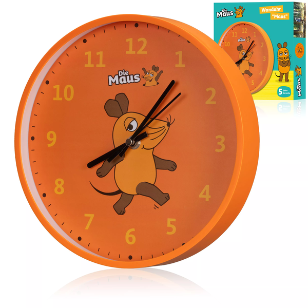 DieMaus 9810101GCK000 Falióra gyerekeknek Ø 25cm - Narancssárga