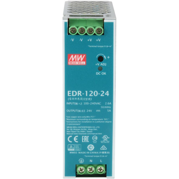 LevelOne POW-2441 enhed til strømforsyning 120 W Mintfarve, Sølv