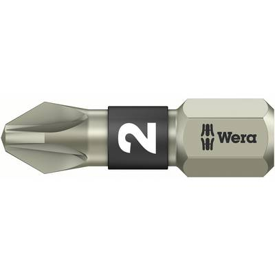 Wera Kereszthornyú PZ nemesacél bitek, 25 mm 05071020001 Pozidriv PZ 16,3 mm (1/4)Hossz:25 mm (05071020001)