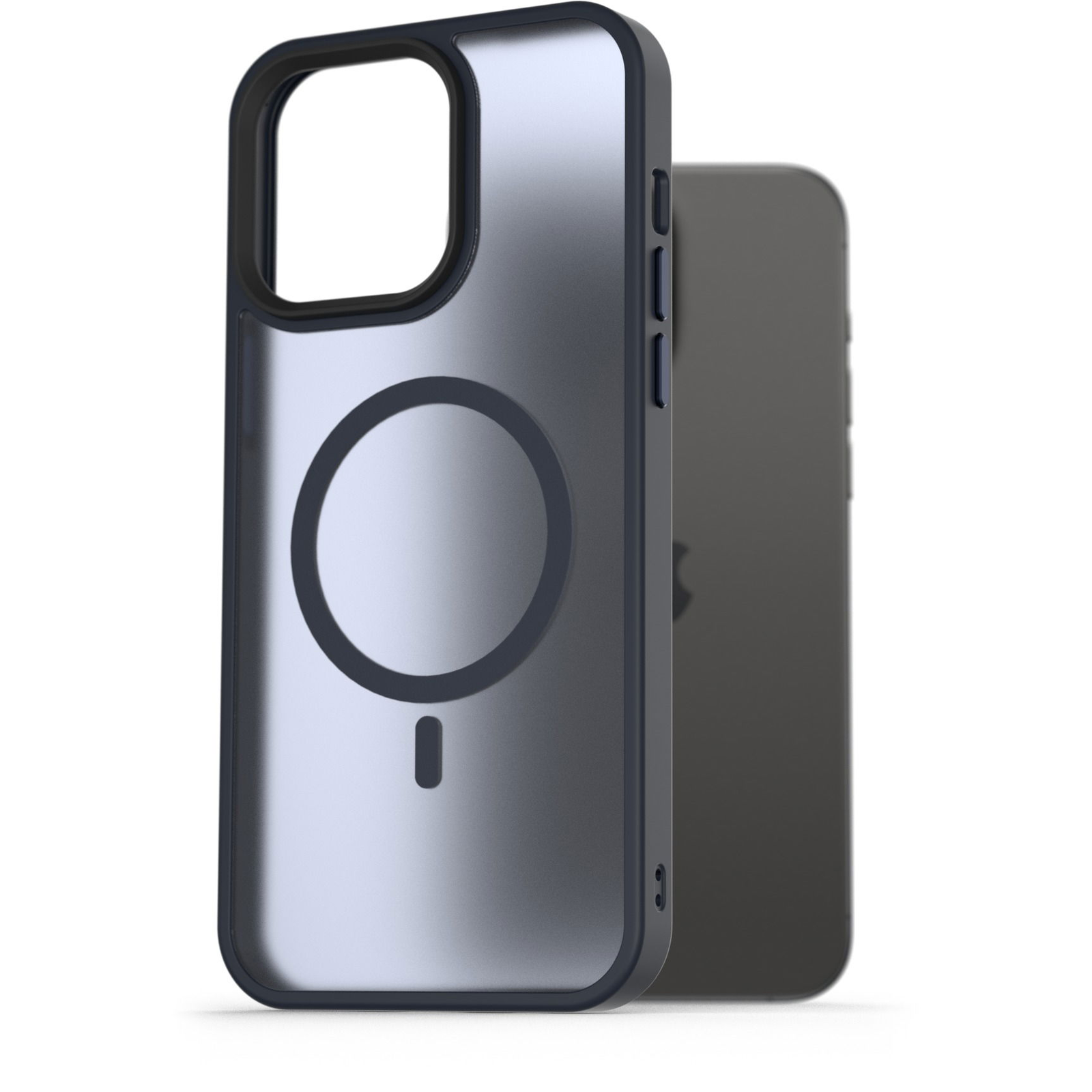 AlzaGuard Matte Case iPhone 15 Pro Max MagSafe sötétkék tok (AGD-PCMM21L)