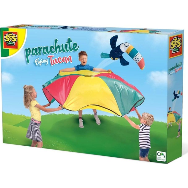 SES Creative Parachute flying tucan motorik legetøj