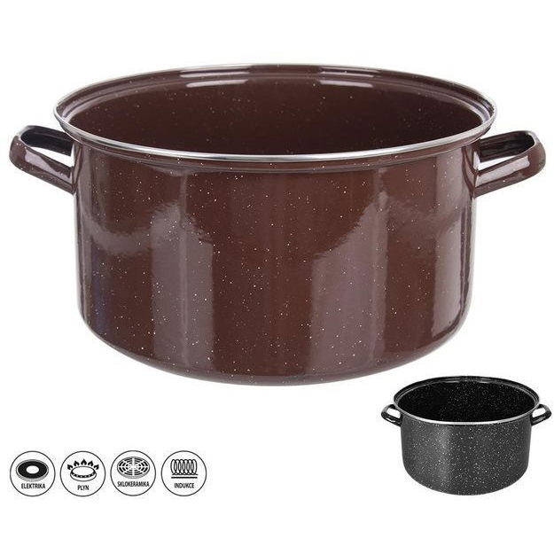 Zománcozott edény BROWN LEM 19 l (111893)