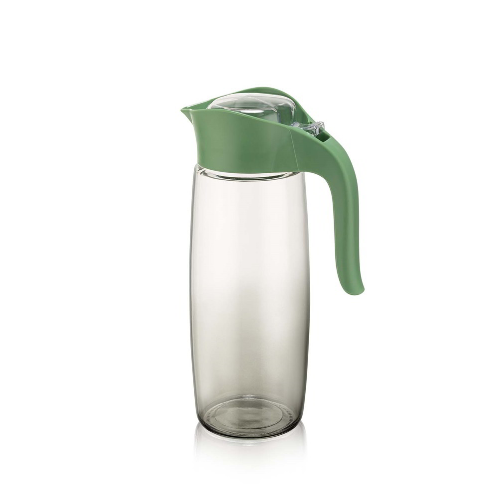 IRIS C-00403 Rainbow Üveg kancsó 1,6L - Zöld / átlátszó (C-00403)