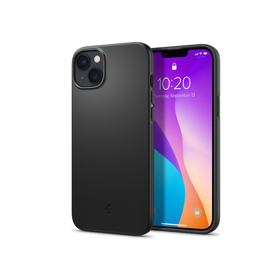 Apple iPhone 14 Plus ütésálló hátlap - Spigen Thin Fit - fekete (SP0180)