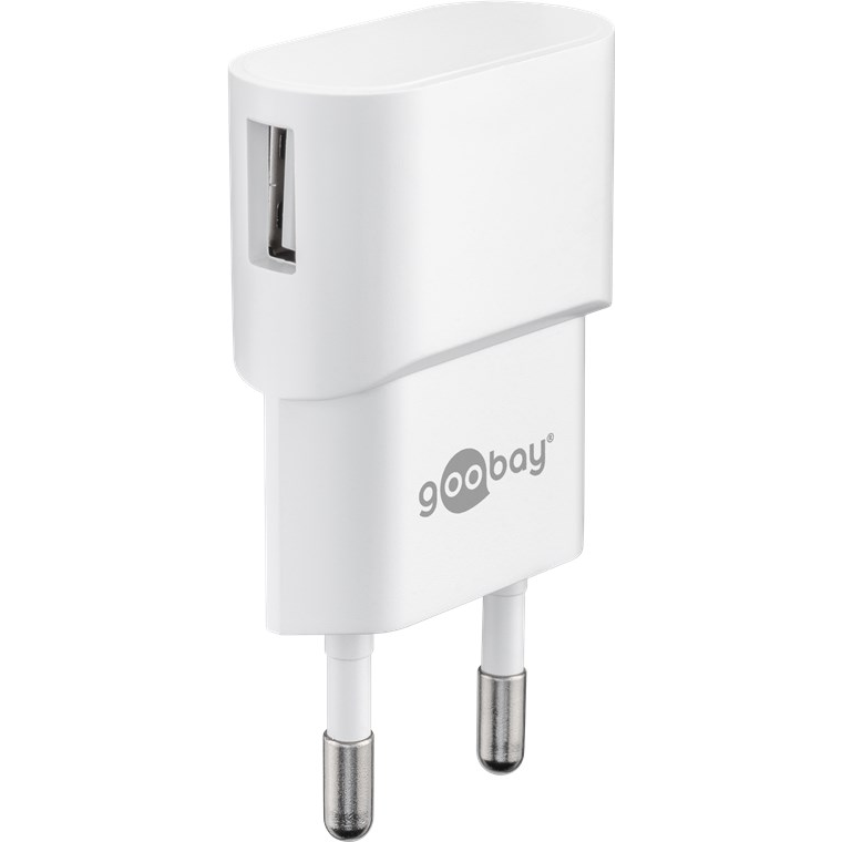 Goobay 44948 Hálózati USB-A töltő - Fehér (5W) (44948)