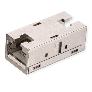 ROLINE Modulárna spojka RJ-45 Cat. 6A, tienená, kovové puzdro